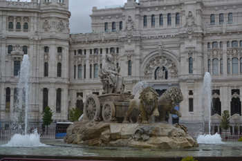 Pasando por Madrid de camino al Prado.